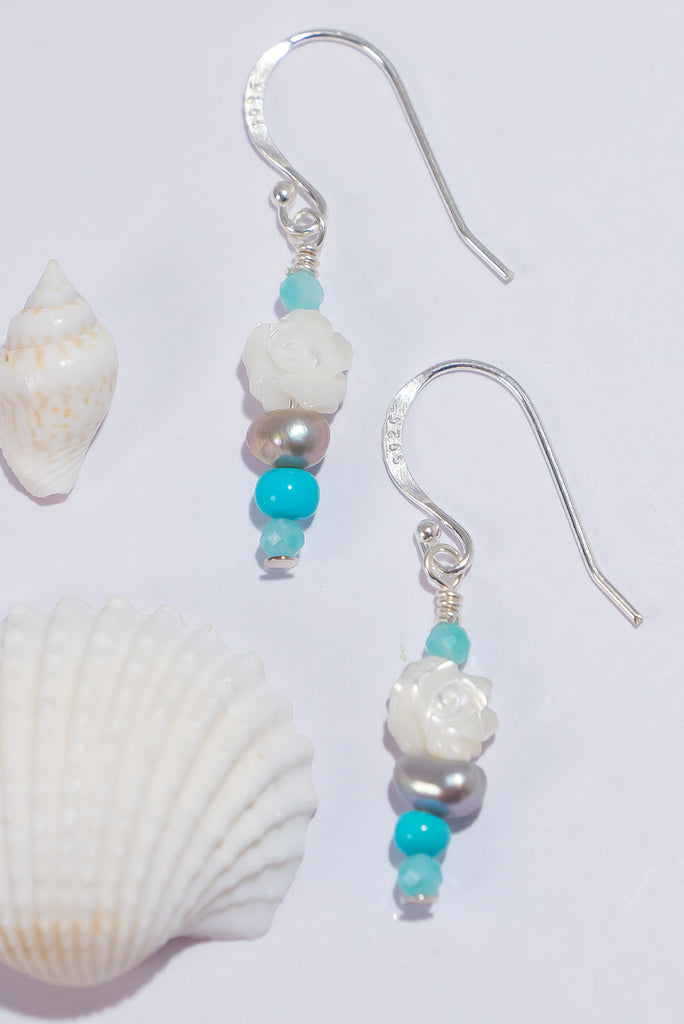 These delicate gemstone earrings are ice cool and the perfect way to keep your look fresh this Summer.