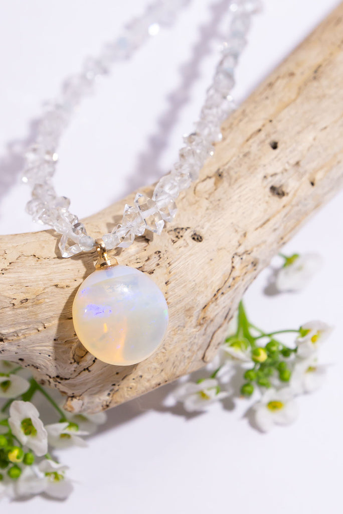 Whilst this necklace might be quite in colour it certainly stands out with its stunning sparkle.