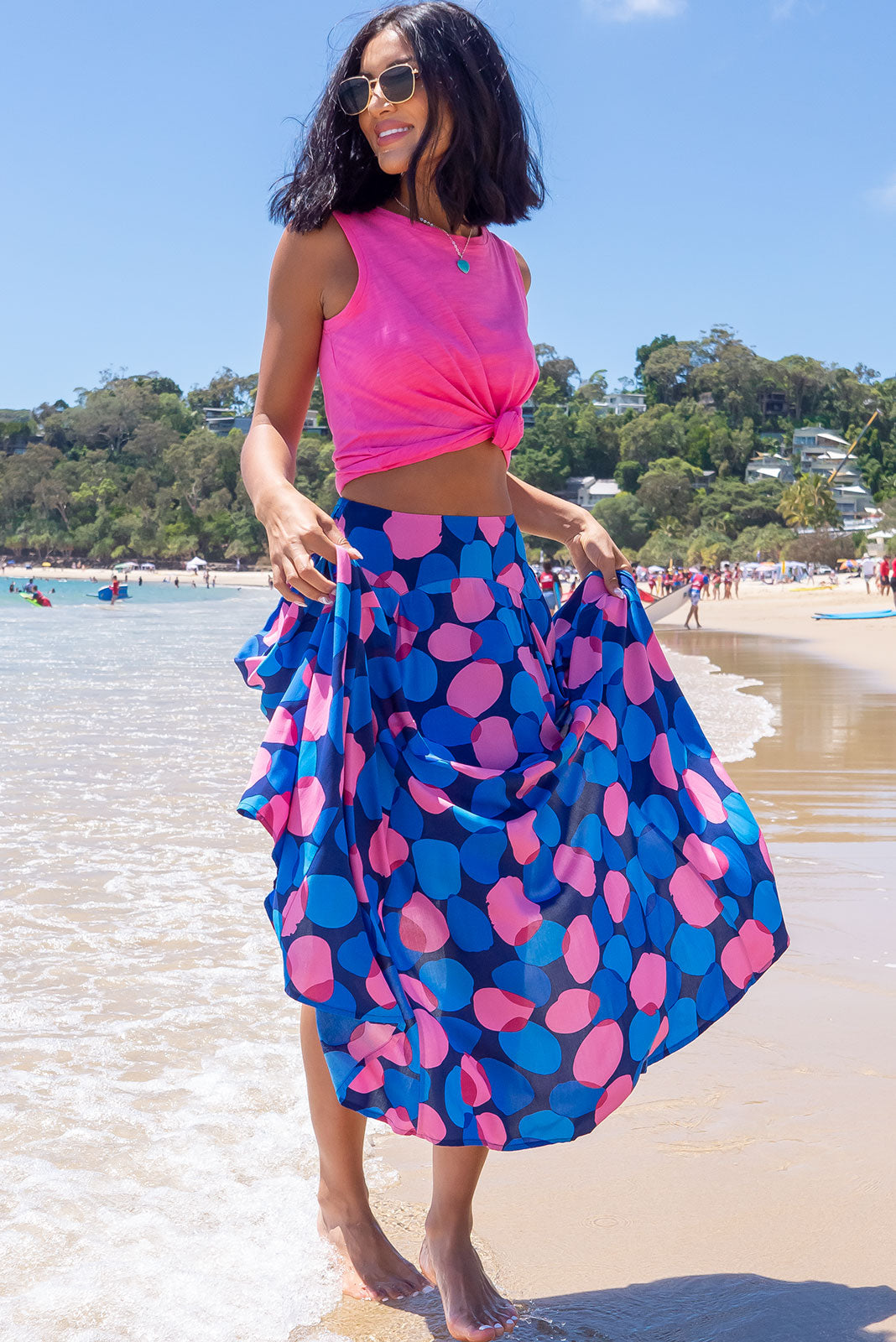 Atlantis Bubbles Maxi Skirt | Mombasa Rose Boutique | Retro Fashion